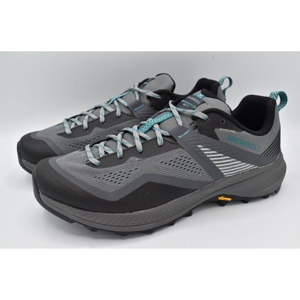 Merrell Womens Size 10 MQM 3 Charcoal Teal Trail Running Hiking Sneakers Shoes